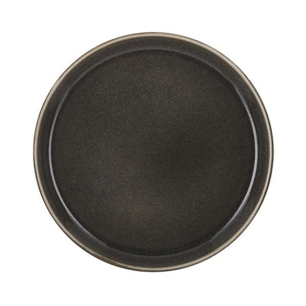 Тъмно сива керамична плитка чиния, диаметър 21 cm Mensa - Bitz