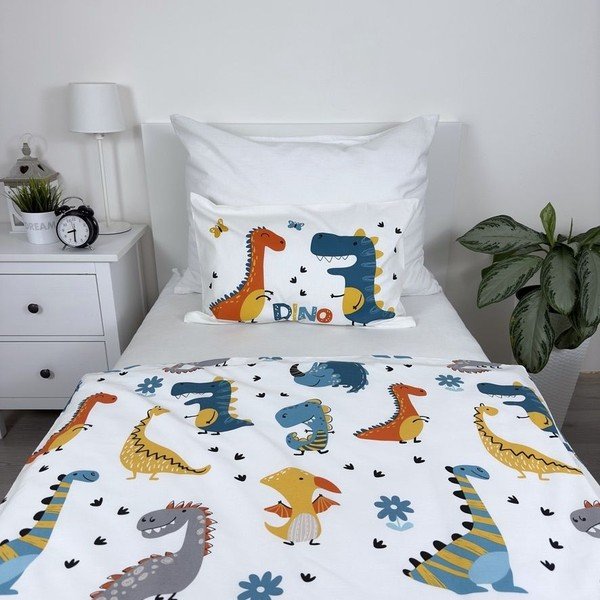 Памучно детско спално бельо 100x135 cm Dino World – Jerry Fabrics-image-1