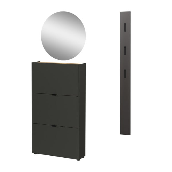 Антрацитен комплект за коридор 101x200x22 cm Ameca – Germania