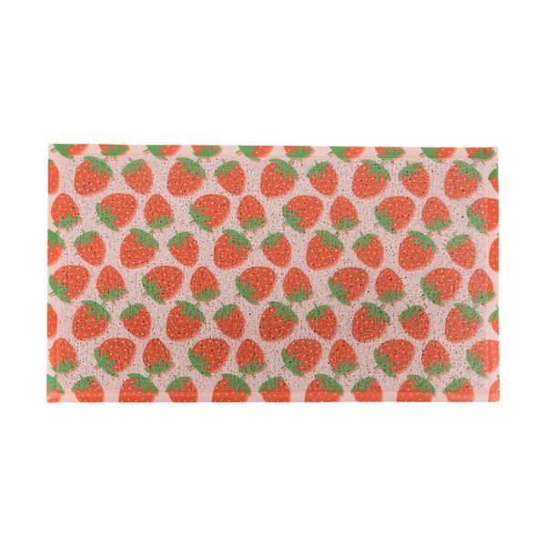Изтривалка от PVC 40x70 cm Pink Strawberry – Artsy Doormats