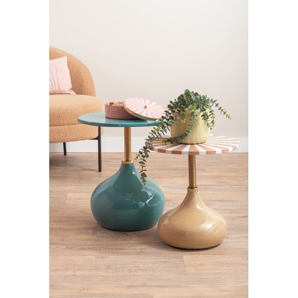 Метална кръгла странична масичка ø 41 cm Candy Swirl – Leitmotiv-image-1