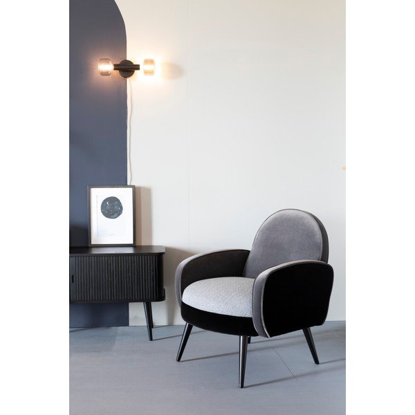 Черен скрин с чекмеджета и плъзгащи се врати Barbier - Zuiver-image-3