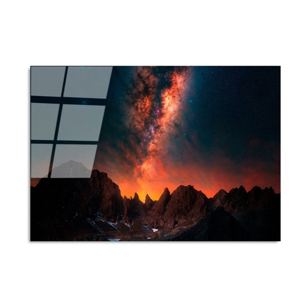 Картина върху стъкло 100x70 cm Night Sky - Wallity