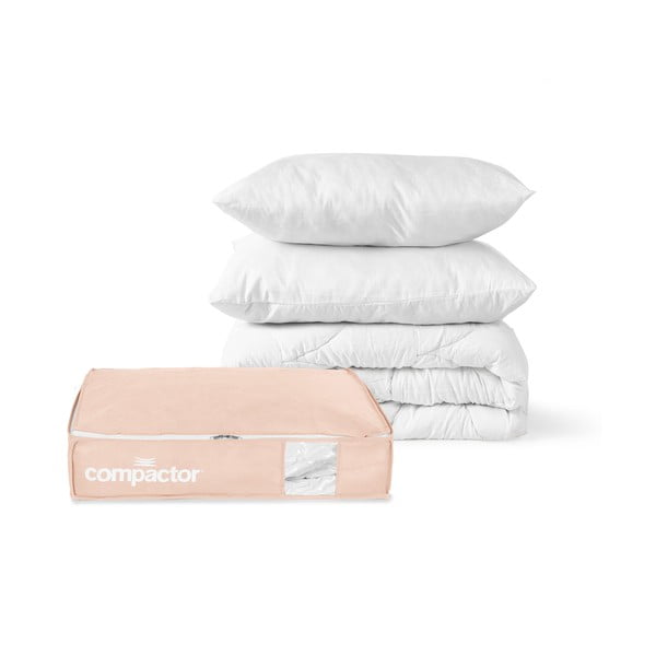 Вакуумна пластмасова кутия за съхранение под леглото 65x45x15,5 cm Pink Edition – Compactor-image-4