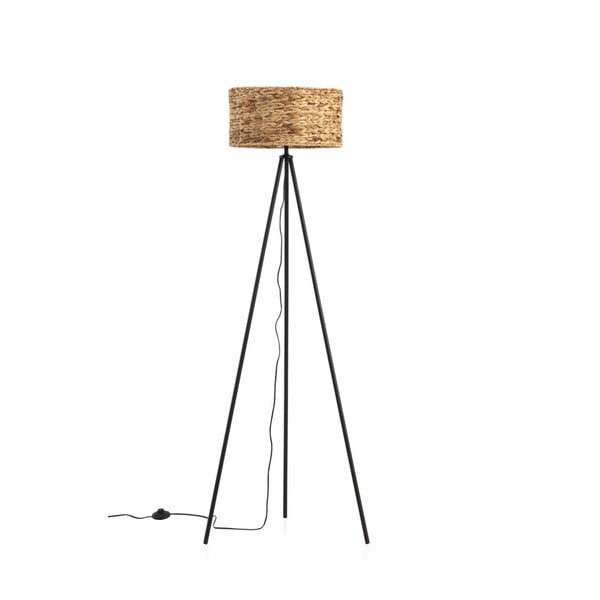 Подова лампа в естествен цвят с абажур от юта (височина 156 cm) Phillipe - Geese