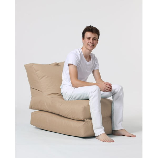 Бежов градински пуф за сядане Siesta – Floriane Garden-image-4