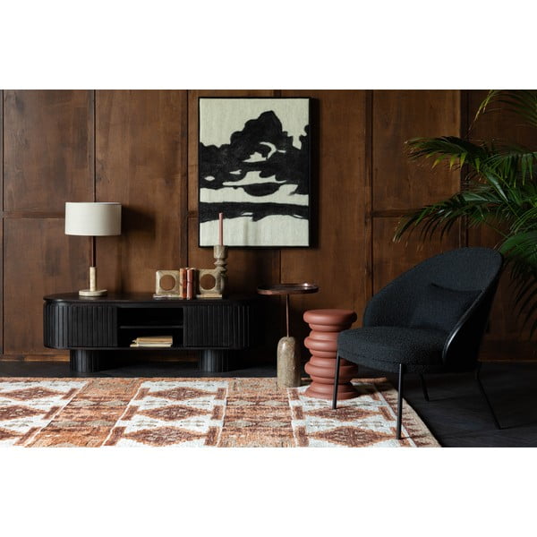 Тъмнокафява маса за телевизор от масивно манго 140x45x40 cm Kenji – Dutchbone-image-2