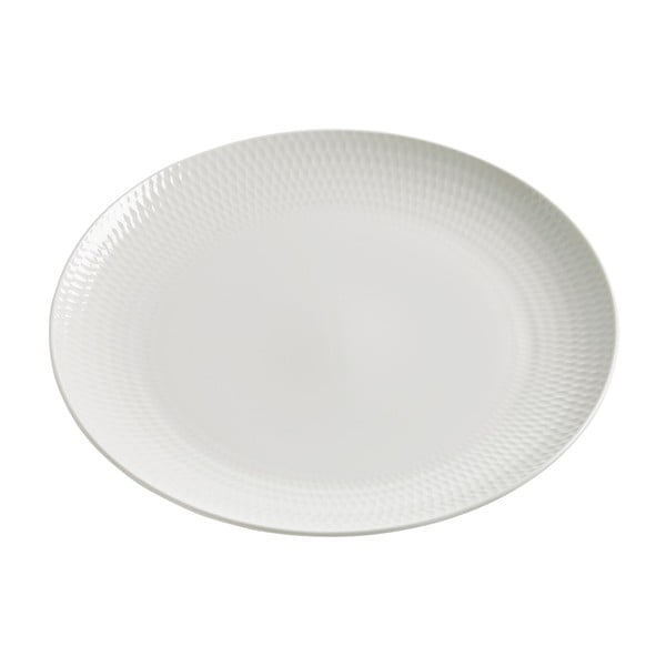 Бяла порцеланова чиния Диаманти, ø 23 cm - Maxwell & Williams