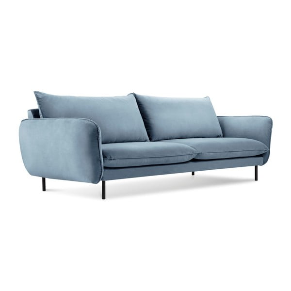 Светлосин кадифен диван , 200 см Vienna - Cosmopolitan Design