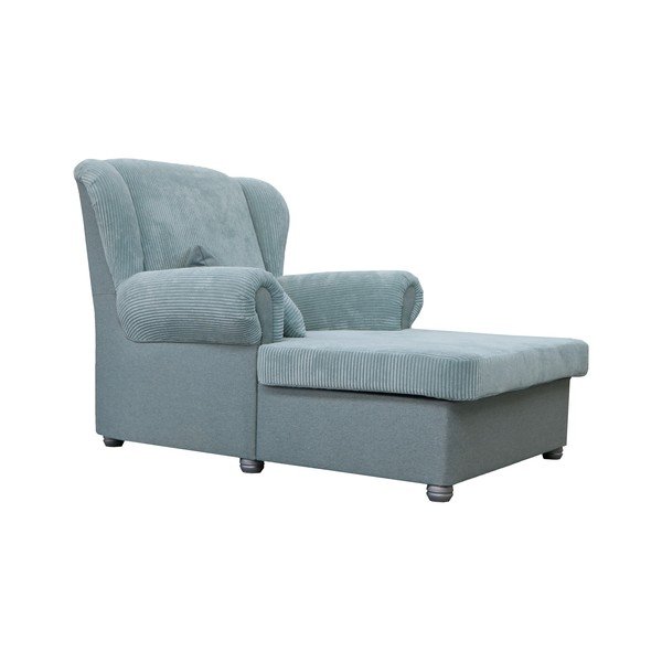 Сиво-син шезлонг от рипсено кадифе Lord – Ropez-image-3