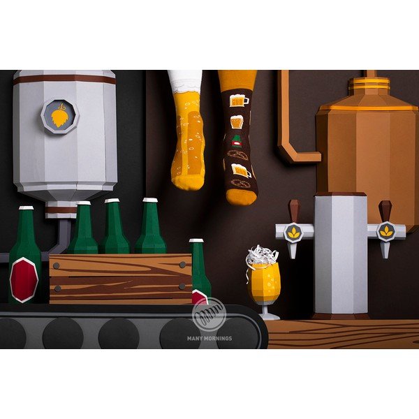 Чорапи Craft Beer, размер 43-46 - Many Mornings-image-1