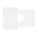 Бели килими за баня в комплект от 2 бр. WC от мемори пяна 50x80 cm Anti-Bacterial – Catherine Lansfield