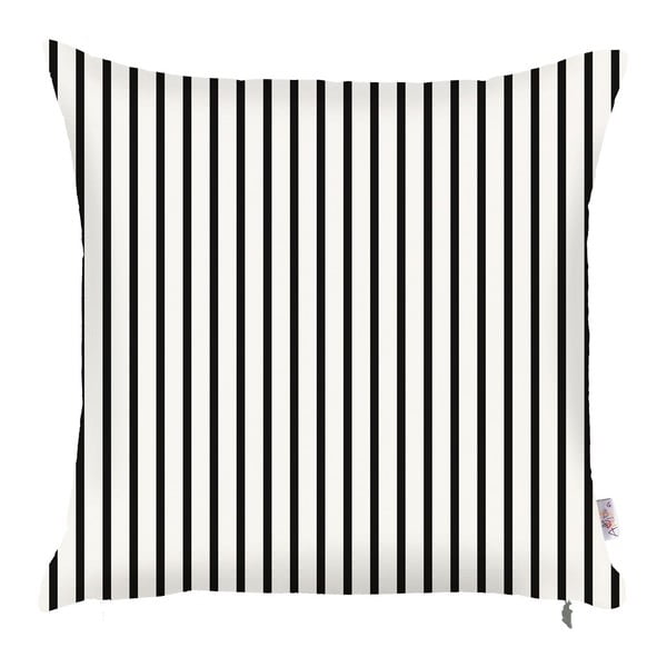 Черно-бяла калъфка за възглавница Mike & Co. NEW YORK Pinky Light Stripes, 43 x 43 cm Shine - Mike & Co. NEW YORK
