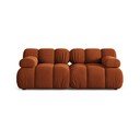 Теракотен кадифен модулен диван 188 cm Bellis – Micadoni 