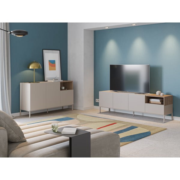 Кремав скрин 140x80 cm Cailin – Marckeric-image-1