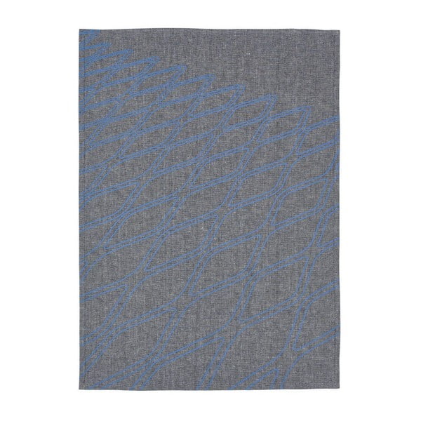 Синьо-сива кърпа от плат Перспективно - Zone