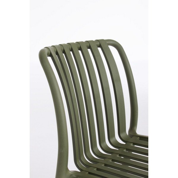 Зелен пластмасов градински стол Billie – Bizzotto-image-1