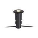 Черно осветително тяло за вграждане Garden 24 Decklight, ø 60 mm - Markslöjd