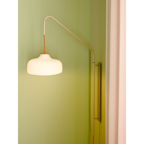 Бяла/бежова стенна лампа за контакт ø 29 cm Current – Hübsch-image-3