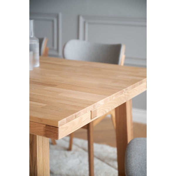 Трапезна маса от полирана дъбова дървесина , 170 x 95 cm Brooklyn - Rowico-image-2