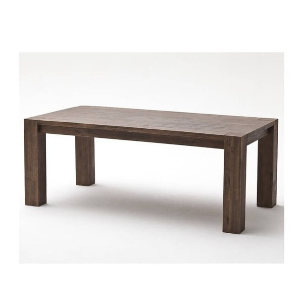 Tmavě hnědý jídelní stůl  z akáciového dřeva SOB Sydney, 200 x 100 cm