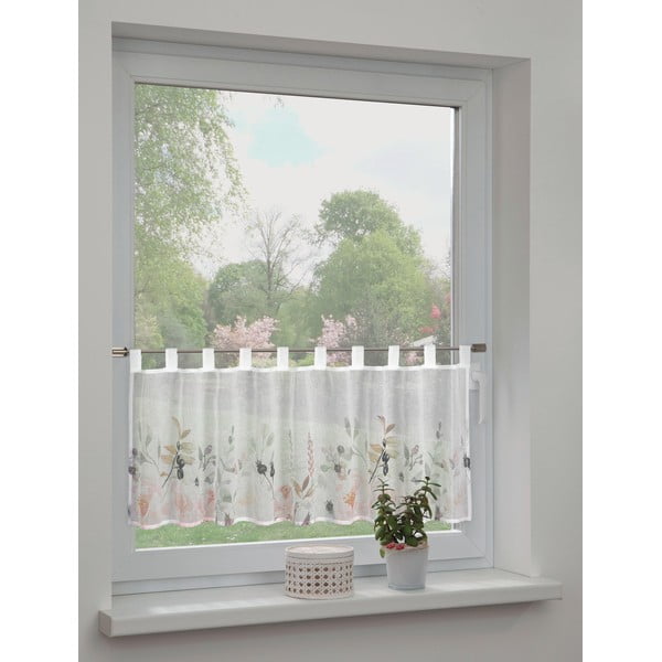 Бяла завеса 135x45 cm Floral – Sehlbach-image-1