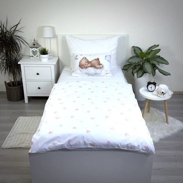 Памучно детско спално бельо 100x135 cm Teddy "Moon" – Jerry Fabrics-image-3