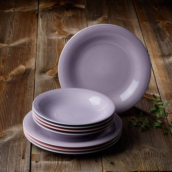 Fialový porcelánový hluboký talíř Like by Villeroy & Boch Group, 23,5 cm-image-1