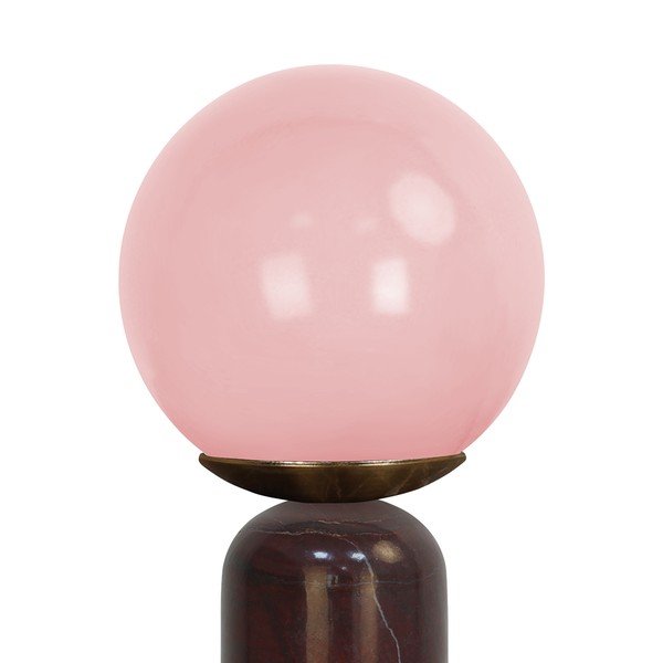 Бордо мраморна настолна лампа (височина 38 cm) Lazio Sphere – Leitmotiv-image-4