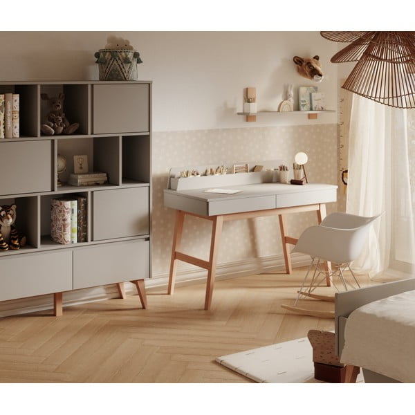 Детско бюро с бял плот 60x120 cm Swing - Pinio-image-1