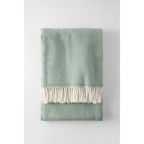 Светлозелено каре със съдържание на памук , 140 x 180 cm Skyline - Euromant