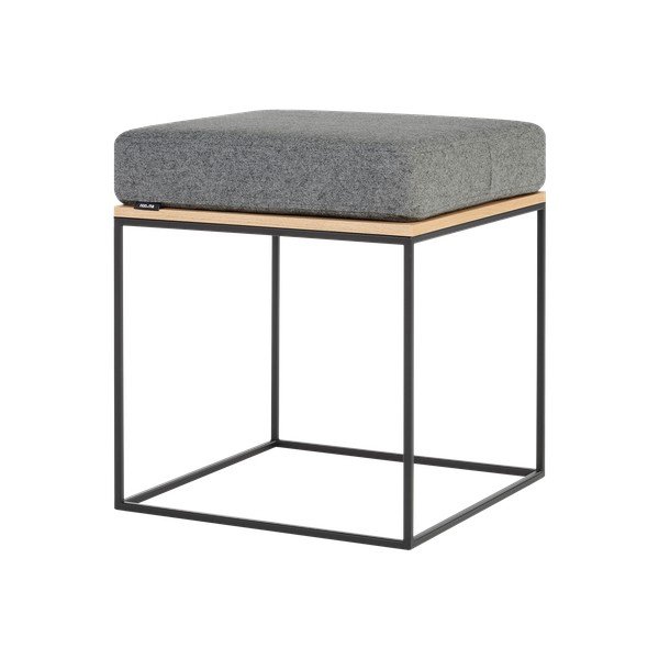 Сив тапициран стол Feo – noo.ma