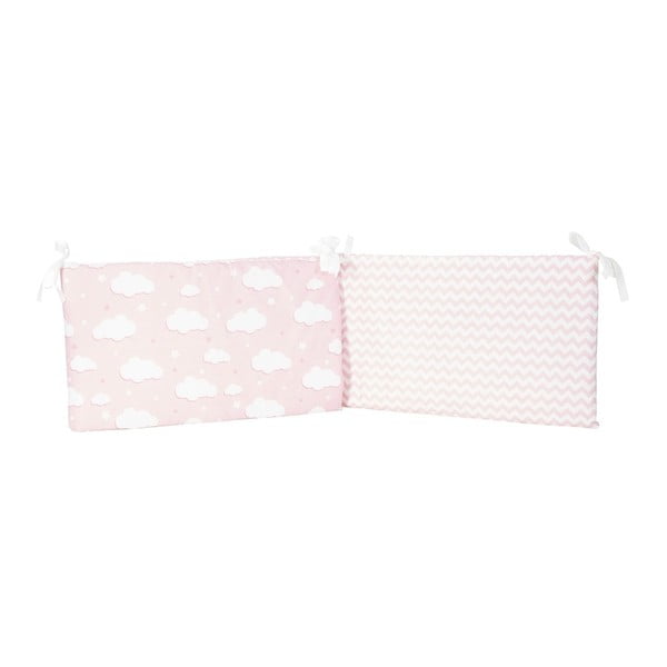 Розов защитен памучен калъф за матрак за детско легло Mike & Co. NEW YORK Carino, 40 x 210 cm Stars - Mike & Co. NEW YORK