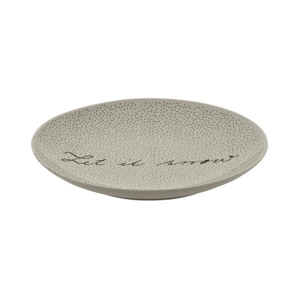 Бяла керамична чиния Snow, ⌀ 20 cm - Bloomingville-image-1