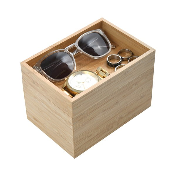 Бамбуков органайзер за козметика в естествен цвят Isalys – MSV-image-1