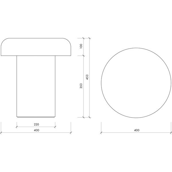 Стоманена кръгла странична масичка ø 40 cm Miko – noo.ma-image-4