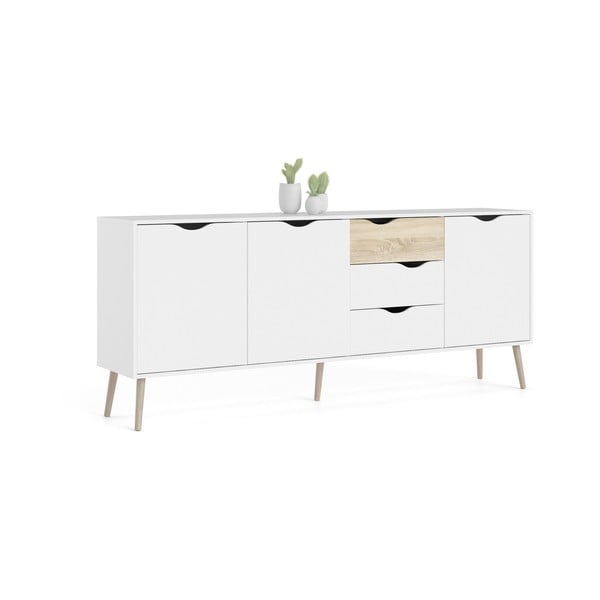 Бял скрин 196x82x39 cm Oslo – Tvilum-image-3