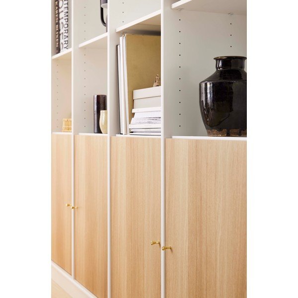 Бял шкаф за книги от дъб 176x199 cm Mistral - Hammel Furniture-image-4