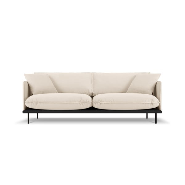 Бежов диван с кадифена повърхност Auguste - Interieurs 86