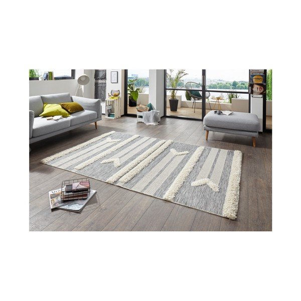 Сив килим Handira Arrow, 155 x 230 cm - Mint Rugs-image-3