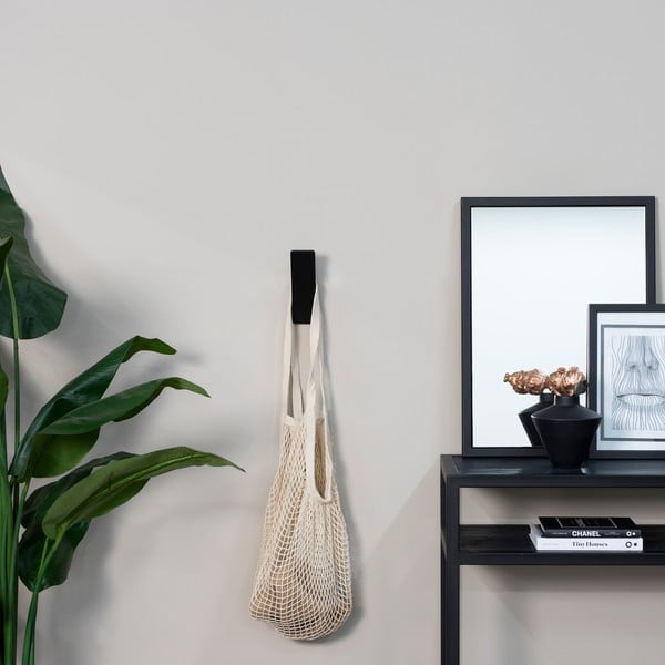 Черна стенна стоманена кука Angle – Spinder Design-image-1