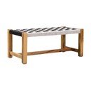 Черно-бял пейка от масивно дърво Satna – Premier Housewares