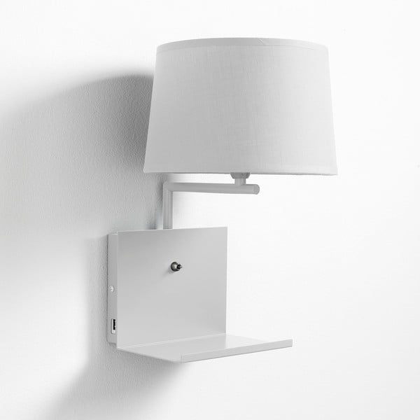 Бяла стенна лампа Nio - Tomasucci