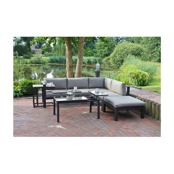 Градински комплект от ъглов диван и маси Miranda - Garden Pleasure-image-2