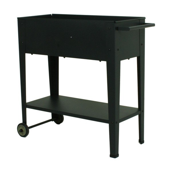 Мобилна метална саксия за цветя - Garden Pleasure-image-1