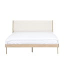 Масивно дъбово легло с бяла табла , 180 x 200 cm Fawn - Gazzda