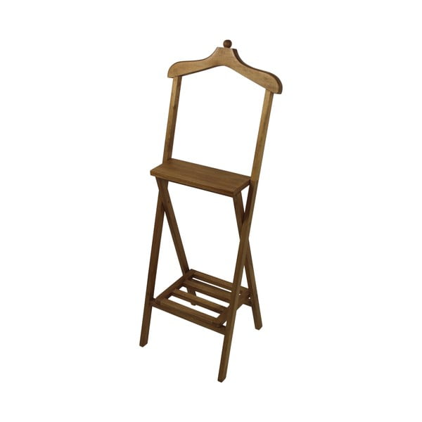 Кафяв тъп слуга, изработен от необработено махагоново дърво Dressboy, височина 120 см - HSM collection-image-1