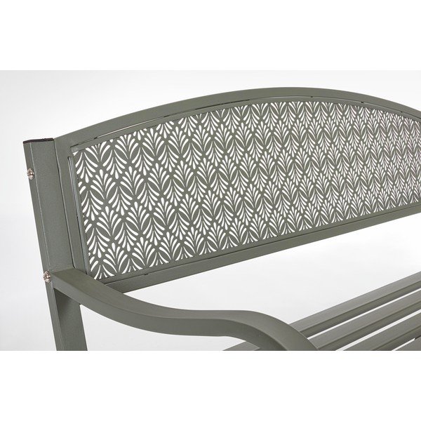 Градинска пейка метална в цвят каки Lizette – Bizzotto-image-3