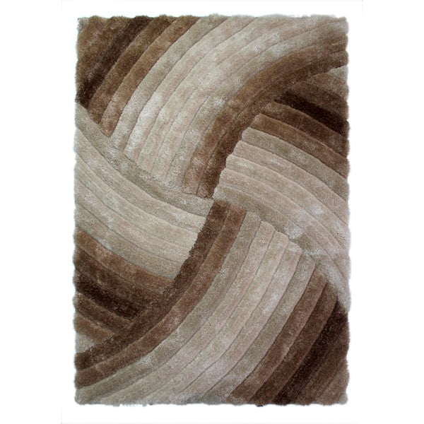 Кафяв и сив килим Furrow Natural, 80 x 150 cm - Flair Rugs