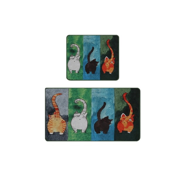 Килими за баня в комплект от 2 бр. 60x100 cm Gatto Carino – Foutastic